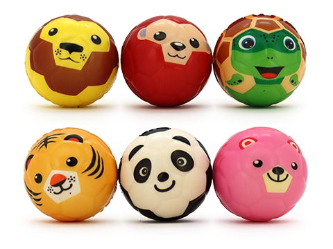 BALLS - ANIMAL FACES STRESS BALL  - 63mm