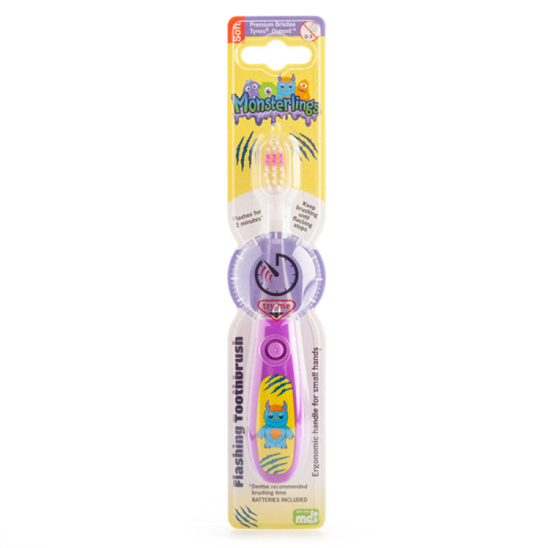 Toothbrush- Flashing Monsterlings Roary