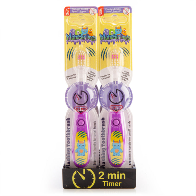 Toothbrush- Flashing Monsterlings Roary