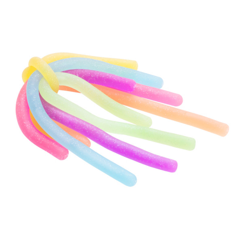 Sensory Glitter Noodles 6pcs