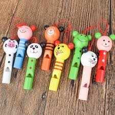 wooden cartoon whistle