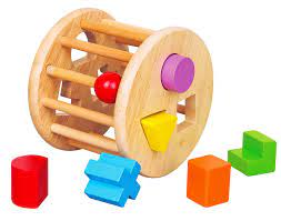 Wooden Shape Sorting Wheel