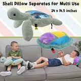 Weighted Sensory Lap Pad Sea Turtle Plush Large