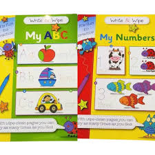 My First ABC + Numbers Write and Wipe Books