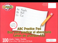 Little Fingers ABC Practice Sheet Notpad - 12" x 9" (100 sheets)