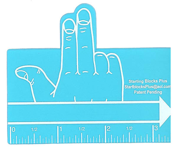 Finger Spacer- Blue Two Finger