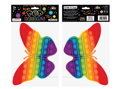 RAINBOW PUSH POP GAME - BUTTERFLY 65GM 20 x 13cm