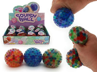 SQUISHY STRESS BALL W/ORBS - 7cm