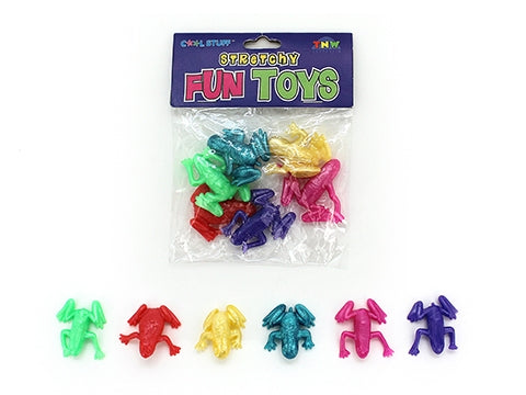 STRETCHY FROGS - 6 PER PACK