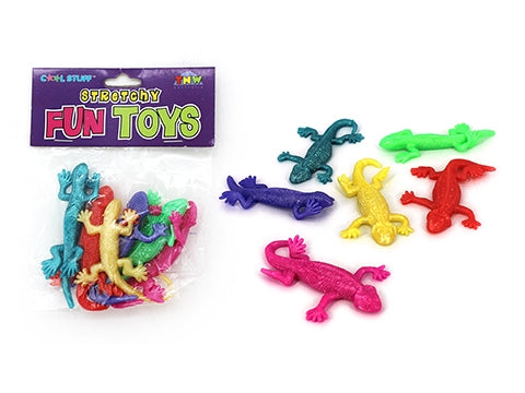 STRETCHY LIZARDS - 6 PER PACK