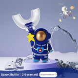 360 Degree U-shaped Child Toothbrush - Astronaut