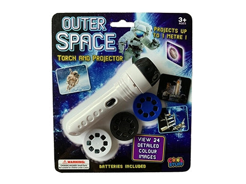 Space PROJECTOR TORCH W/SLIDES