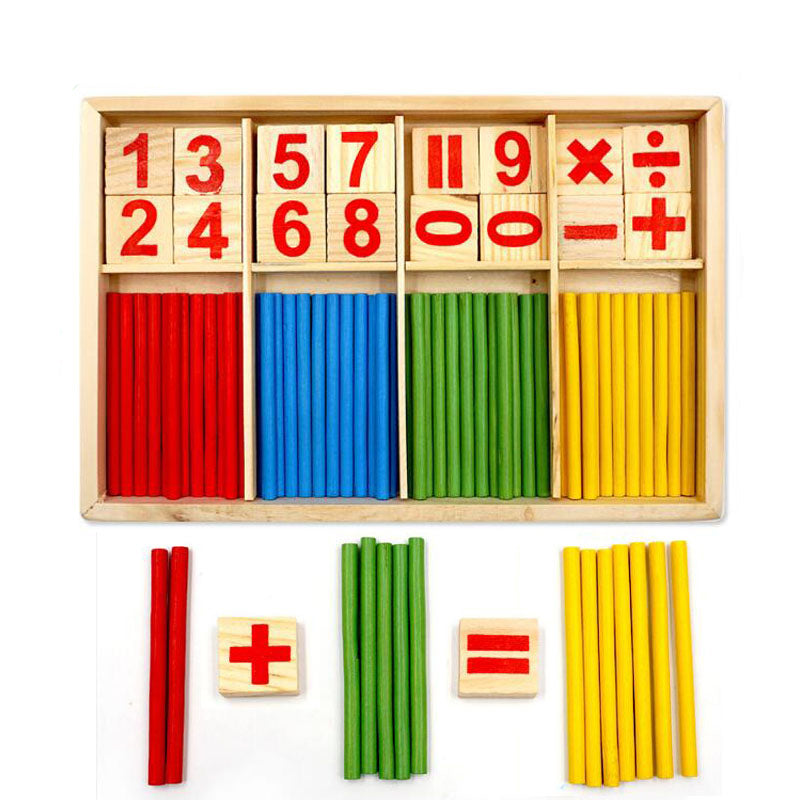 Math Manipulatives Wooden Counting Sticks