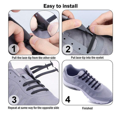 No Tie Laces-Silicone