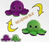 Emotion Plush Toy Reversible Octopus