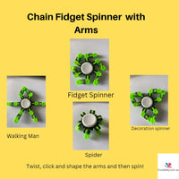 Chain Fidget Spinner  with Arms