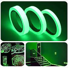 Fluorescent night self-adhesive glow in the dark Tape Green + 20mm + 3M