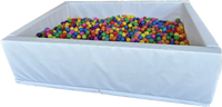 Soft Play Ball Pit White 2m x 1.5m