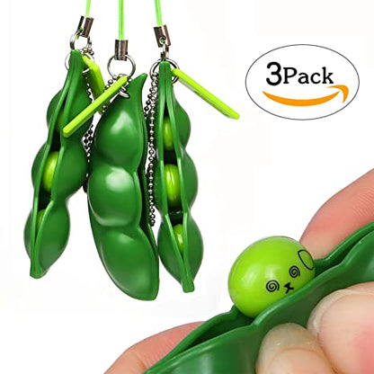 Fidget-Pea Popper /Squeeze bean 3pc